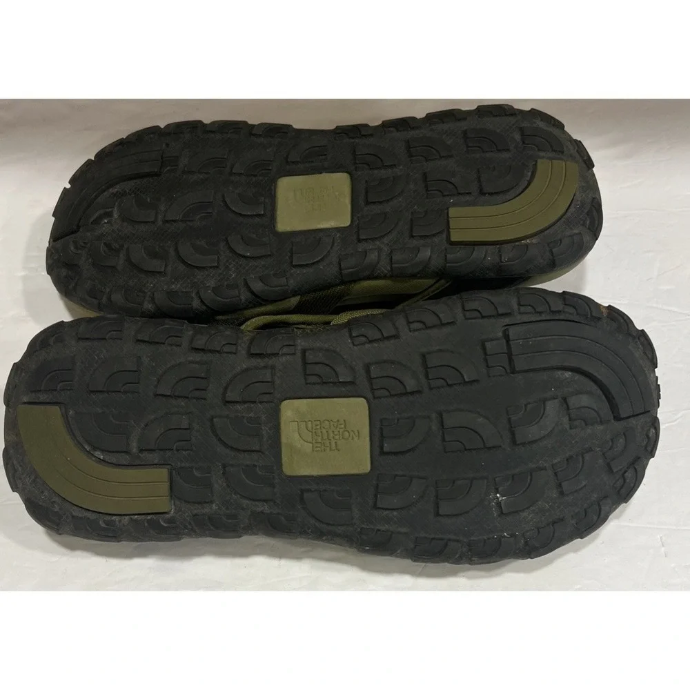 The North Face Explore Camp Sandals Olive Green Adjustable Back Men's Size 12.5